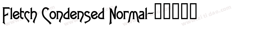 Fletch Condensed Normal字体转换